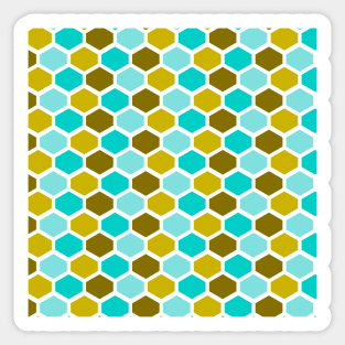 Mid Century Modern Honeycomb Sticker